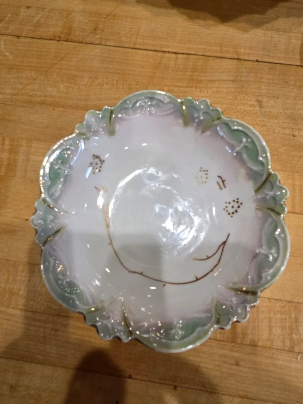 Antique MZ Austria Porcelain Berry Bowl Set Mold 1044 Moritz Zdekauer